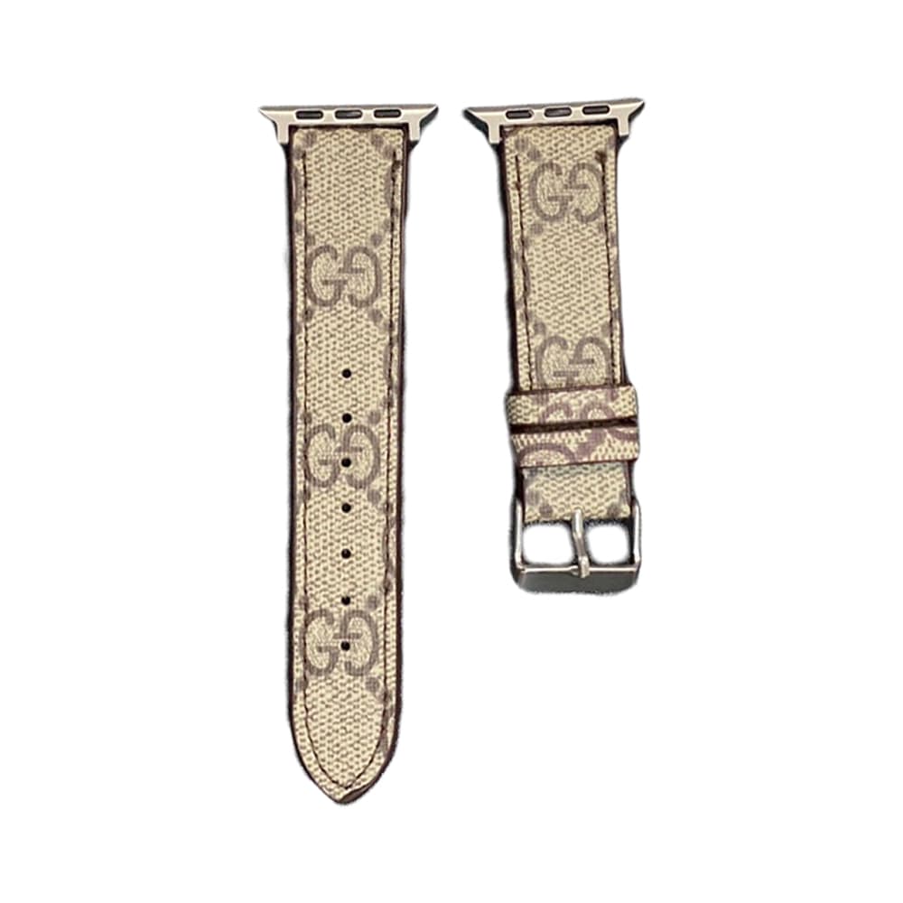 Gucci GG Supreme Apple Watch Band with Metal Buckle