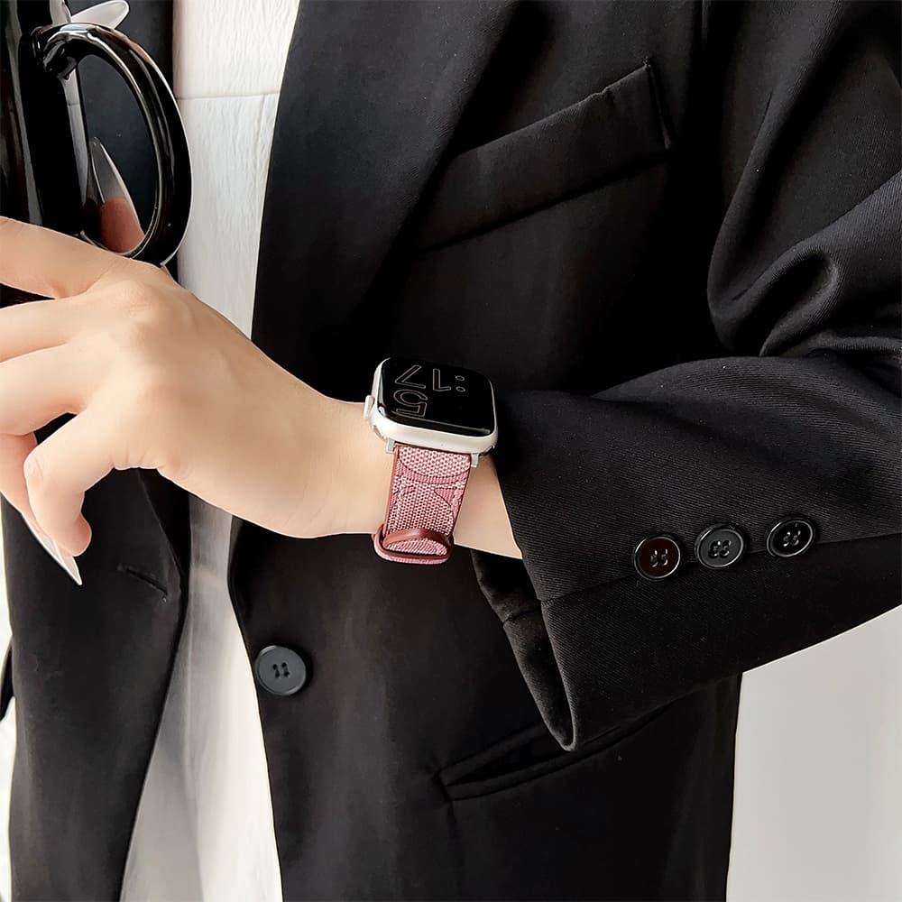 COACH Signature C Pattern & Coach Branding Apple Watch Band