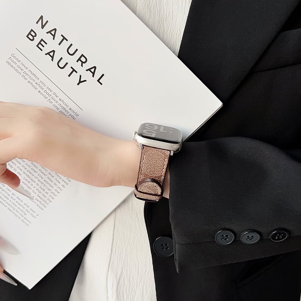 COACH Signature C Monogram & Branding Apple Watch Band