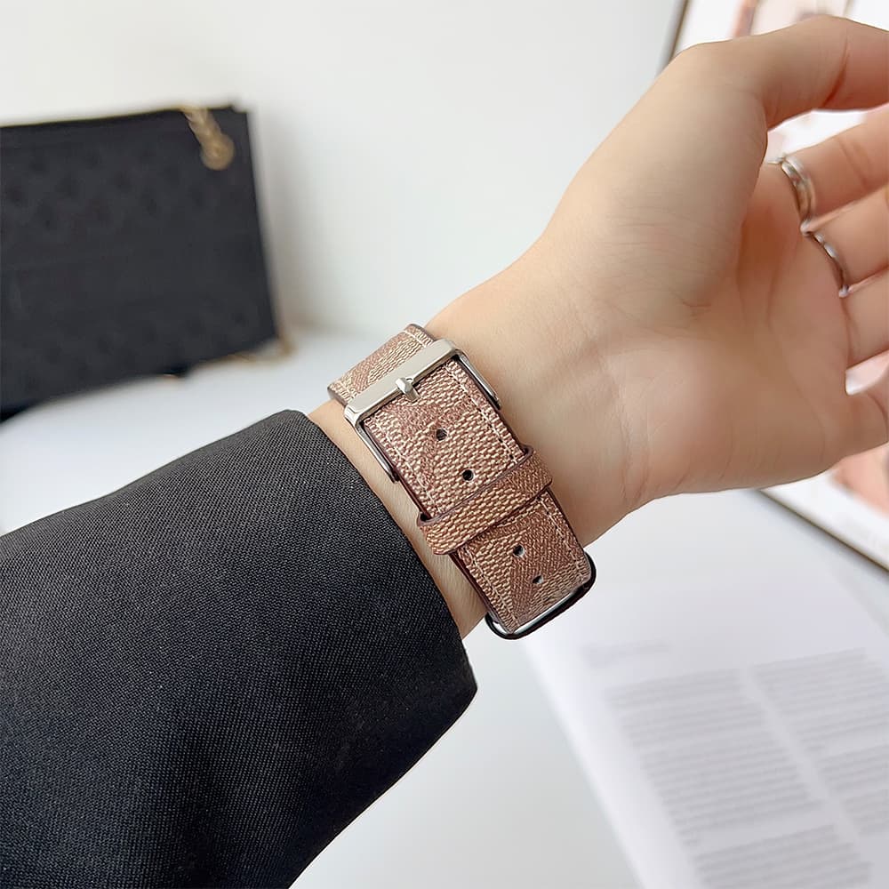 COACH Signature C Monogram & Branding Apple Watch Band