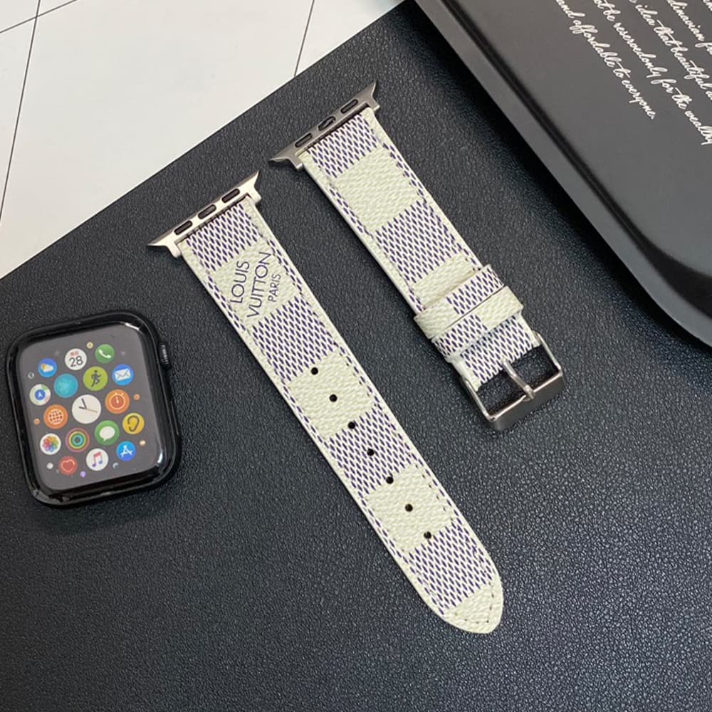 Louis Vuitton Monogram & Damier Patterns Apple Watch Band