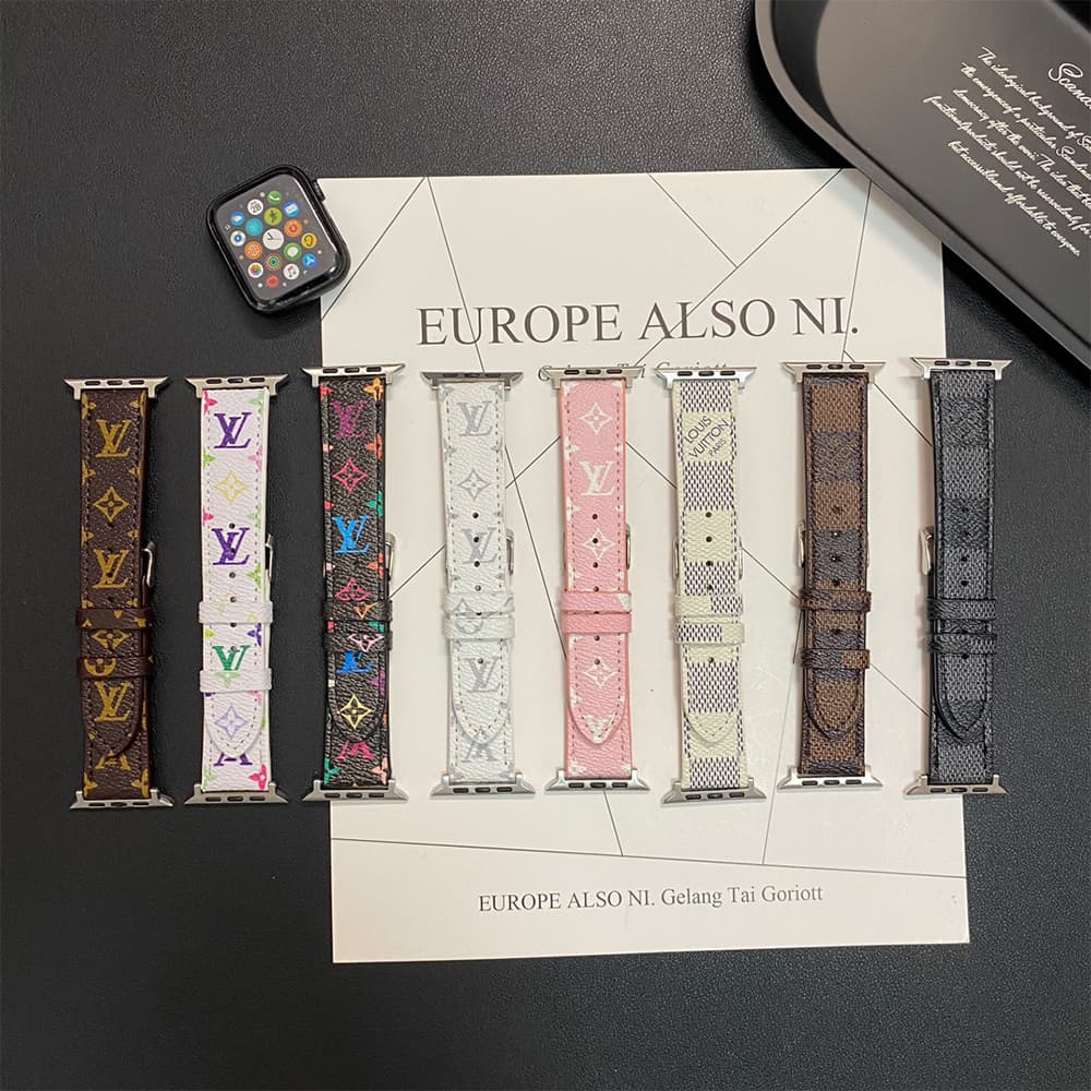 Louis Vuitton Monogram & Damier Patterns Apple Watch Band