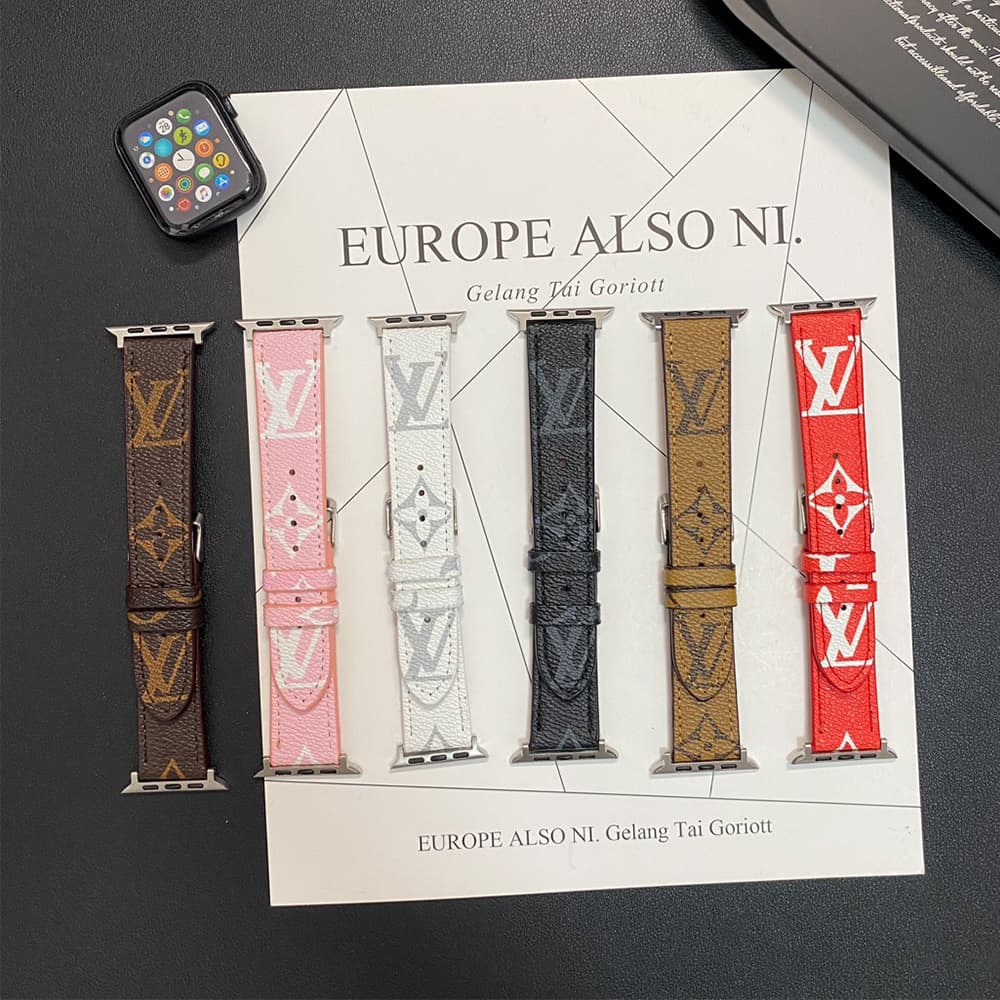 Louis Vuitton Monogram & Damier Patterns Apple Watch Band
