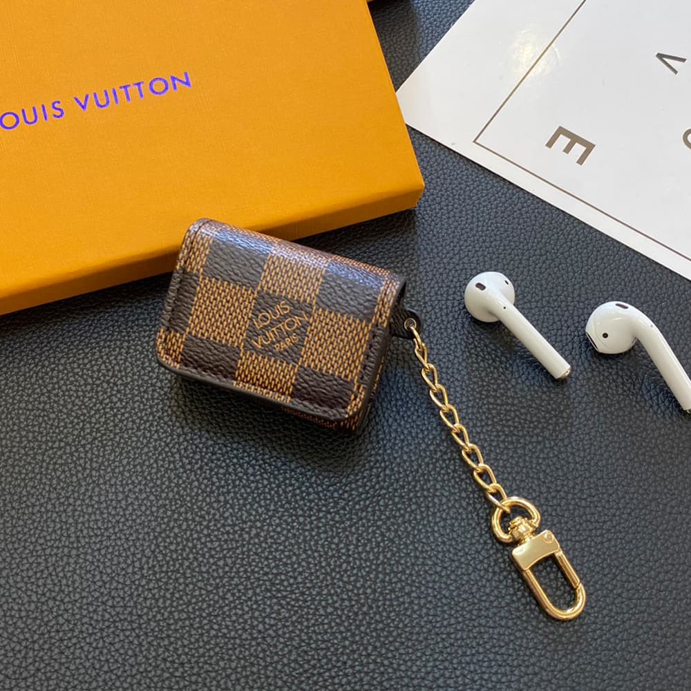 Louis Vuitton AirPods Case Collection - Monogram & Damier with Gold Chain (2 Universal Fits) Louis Vuitton AirPods Case Collection - Monogram & Damier with Gold Chain (2 Universal Fits)