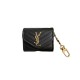 YSL Monogram Luxury AirPods & Samsung Buds Case - Quilted Leather with Gold Chain YSL Monogram Luxury AirPods & Samsung Buds Case - Quilted Leather with Gold Chain