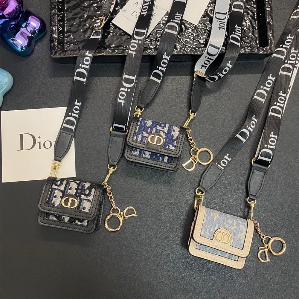 Dior Oblique Luxury AirPods Case - Embroidered Monogram with CD Logo & Strap (Fits Samsung Buds) Dior Oblique Luxury AirPods Case - Embroidered Monogram with CD Logo & Strap (Fits Samsung Buds)