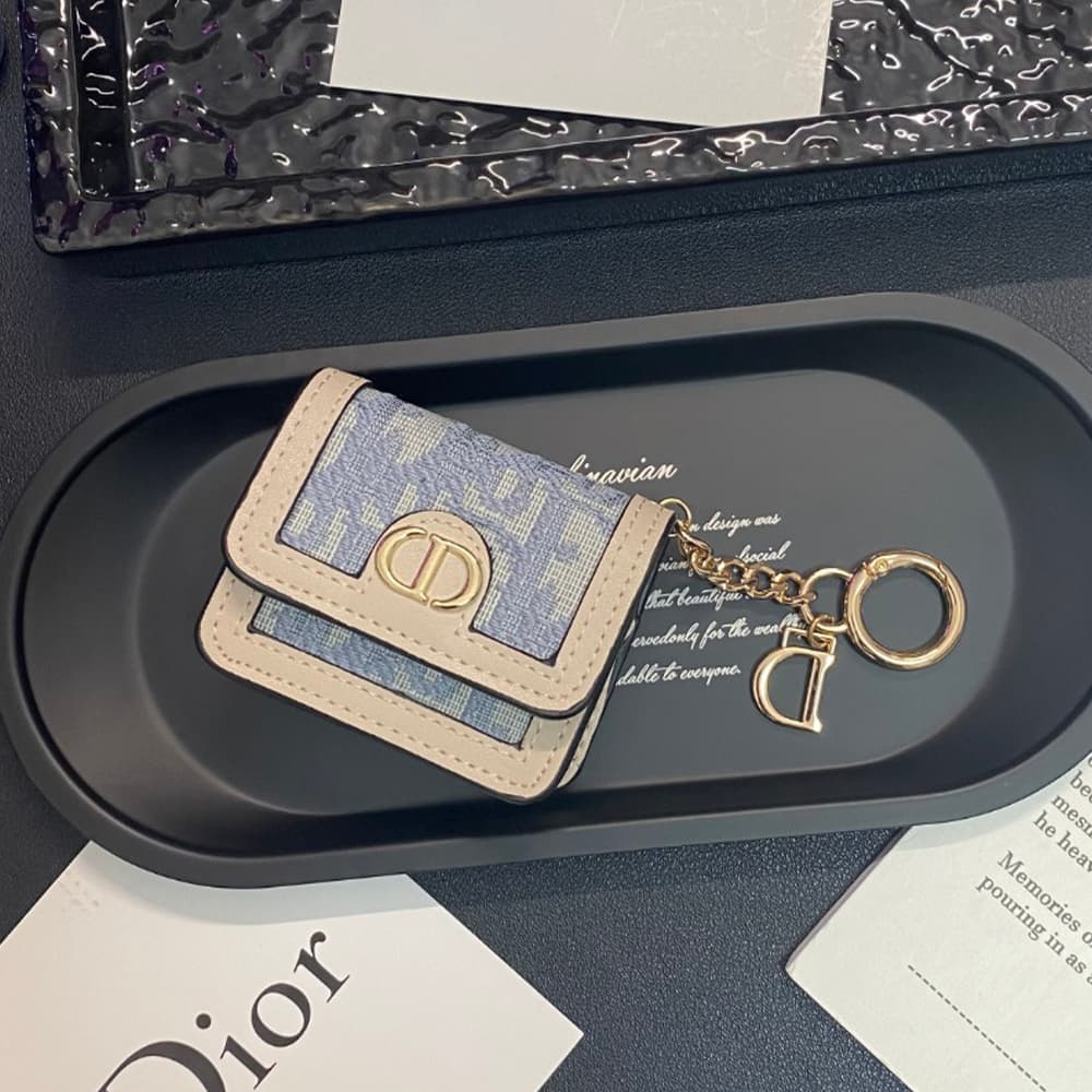 Dior Oblique Luxury AirPods Case - Embroidered Monogram with CD Logo & Strap (Fits Samsung Buds) Dior Oblique Luxury AirPods Case - Embroidered Monogram with CD Logo & Strap (Fits Samsung Buds)
