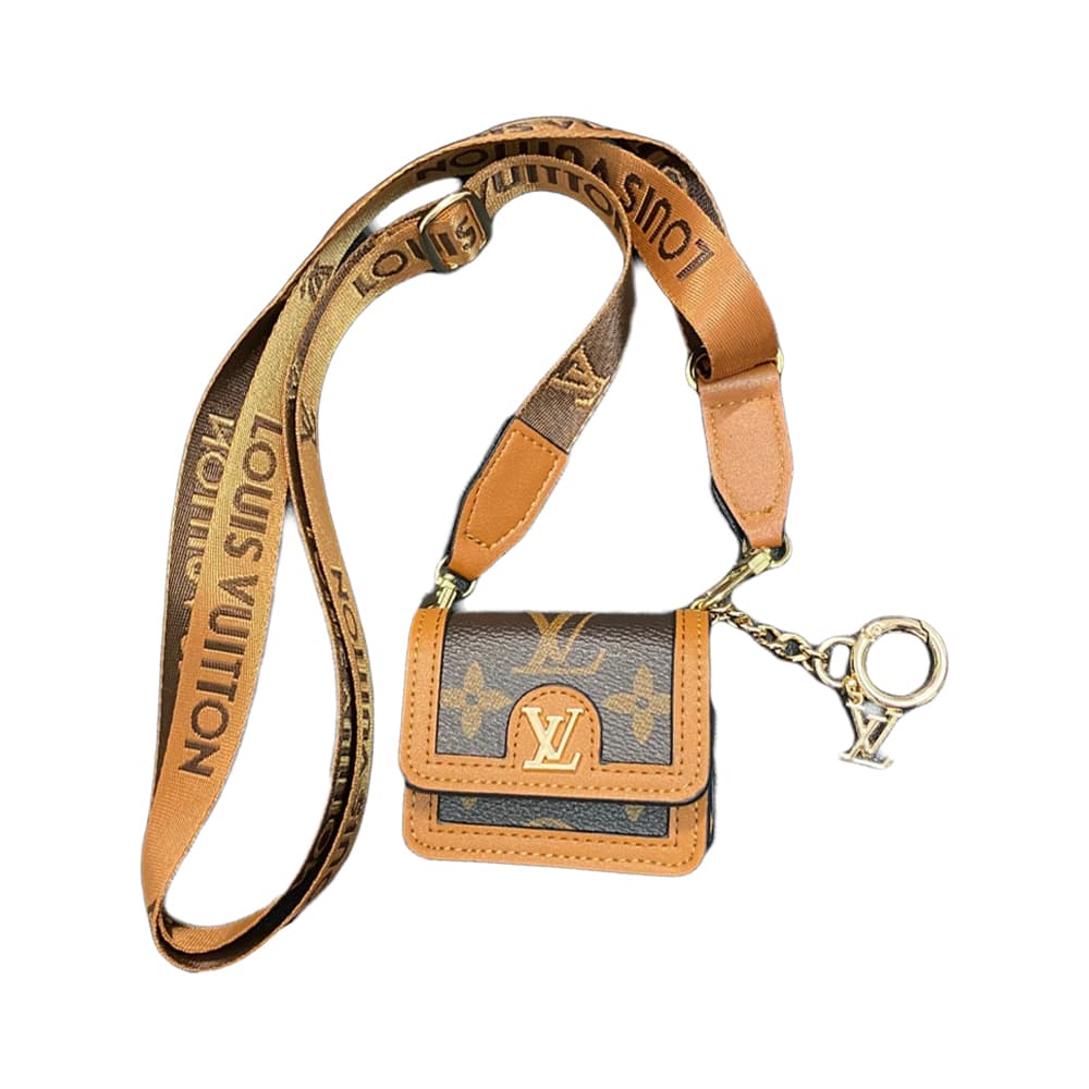 Louis Vuitton Luxury AirPods & Samsung Buds Case - Monogram/Damier with LV Charm & Chain