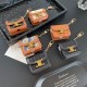 CELINE Triomphe Luxury AirPods & Samsung Buds Case - Embroidered Monogram with Gold Charm CELINE Triomphe Luxury AirPods & Samsung Buds Case - Embroidered Monogram with Gold Charm