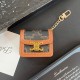 CELINE Triomphe Luxury AirPods & Samsung Buds Case - Embroidered Monogram with Gold Charm CELINE Triomphe Luxury AirPods & Samsung Buds Case - Embroidered Monogram with Gold Charm