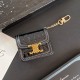 CELINE Triomphe Luxury AirPods & Samsung Buds Case - Embroidered Monogram with Gold Charm CELINE Triomphe Luxury AirPods & Samsung Buds Case - Embroidered Monogram with Gold Charm