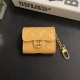 Chanel CC Quilted Leather AirPods & Samsung Buds Case with Gold Chain