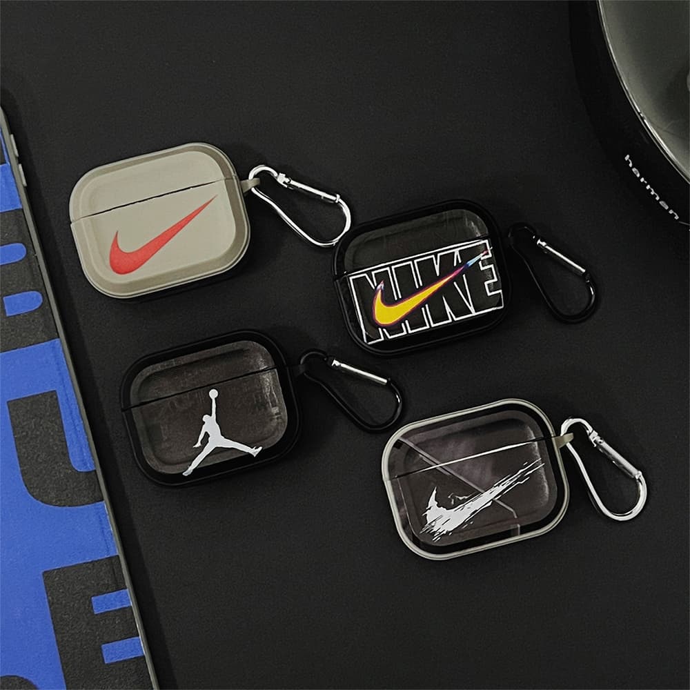 Nike & Air Jordan Swoosh Jumpman Print Carabiner AirPods Case