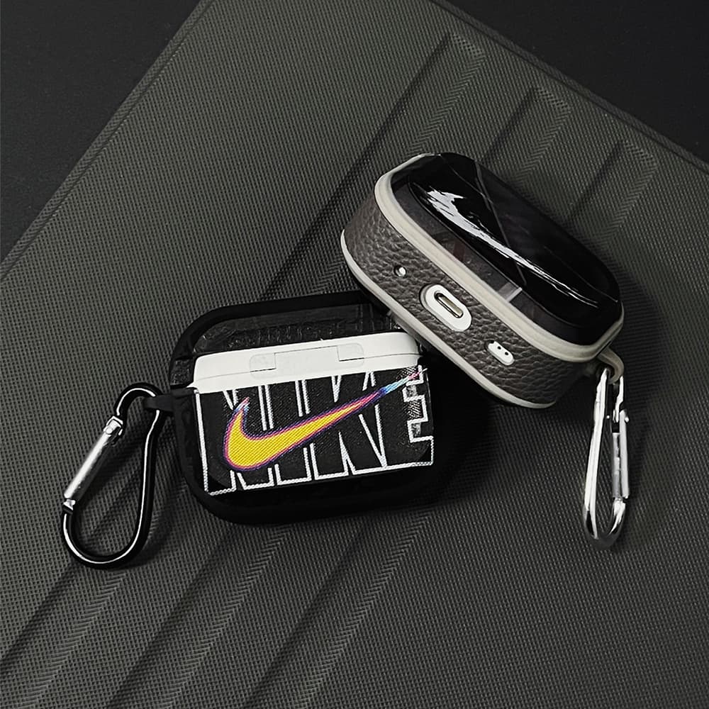 Nike & Air Jordan Swoosh Jumpman Print Carabiner AirPods Case