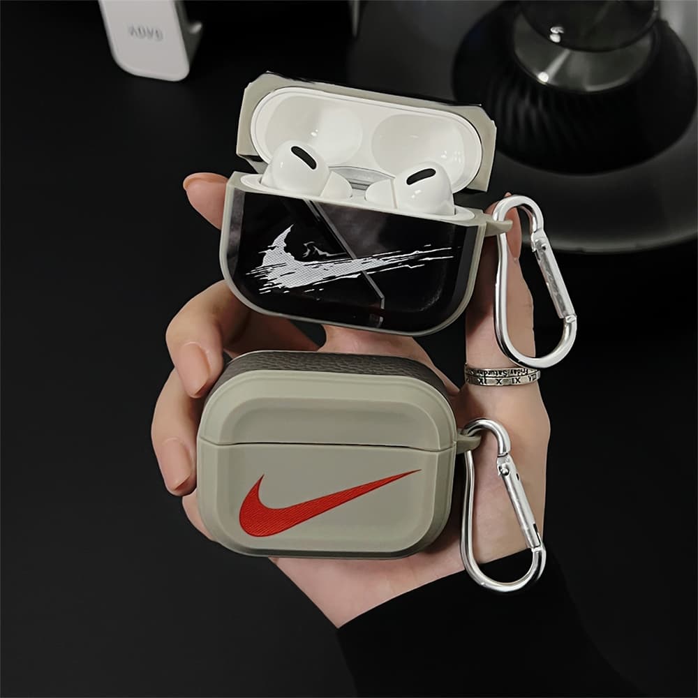 Nike & Air Jordan Swoosh Jumpman Print Carabiner AirPods Case