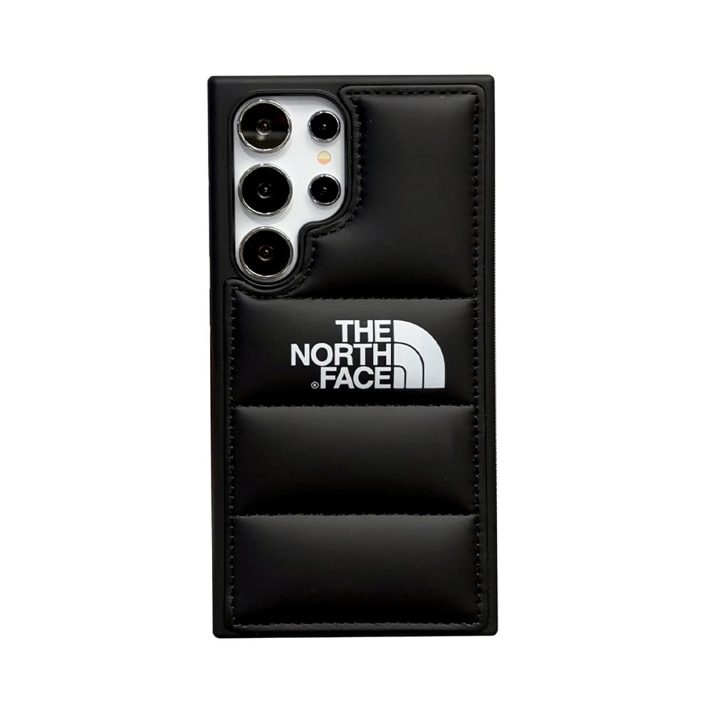 THE NORTH FACE Luxury Samsung Galaxy Case - Puffer Quilted Design with Logo (Fit S Series)