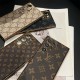 LV & Gucci  Full Faux Leather Wrap with Gold Plated Frame Samsung Galaxy S Series Case