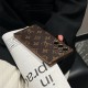 LV & Gucci  Full Faux Leather Wrap with Gold Plated Frame Samsung Galaxy S Series Case