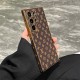 LV & Gucci  Full Faux Leather Wrap with Gold Plated Frame Samsung Galaxy S Series Case