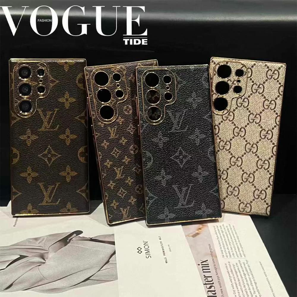 Luxury Designer Samsung Galaxy Case - LV Monogram & Gucci GG Inspired Phone Cover for S Series