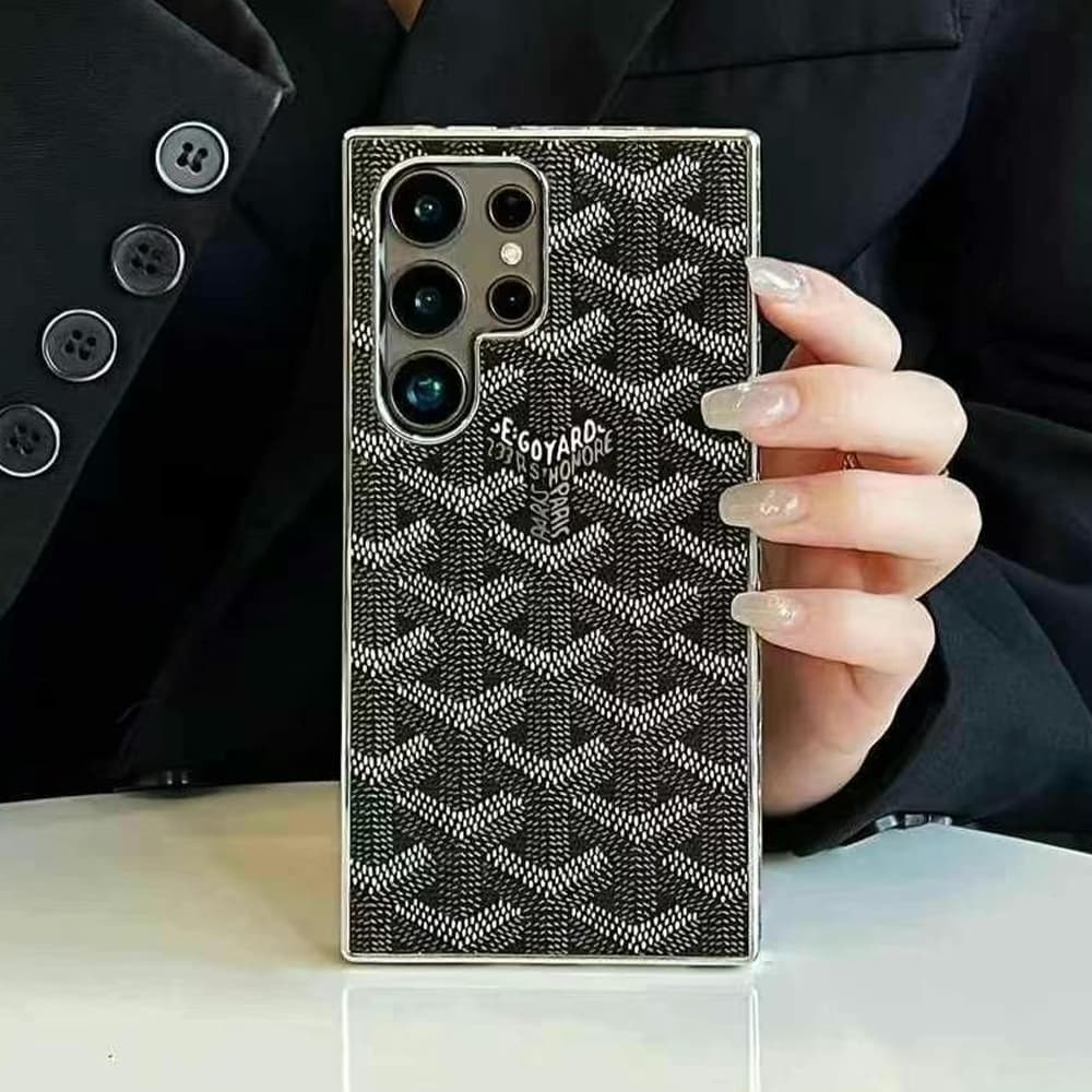 Goyard Luxury Samsung Case - Signature Y-Pattern Phone Cover for S Series Goyard Luxury Samsung Case - Signature Y-Pattern Phone Cover for S Series