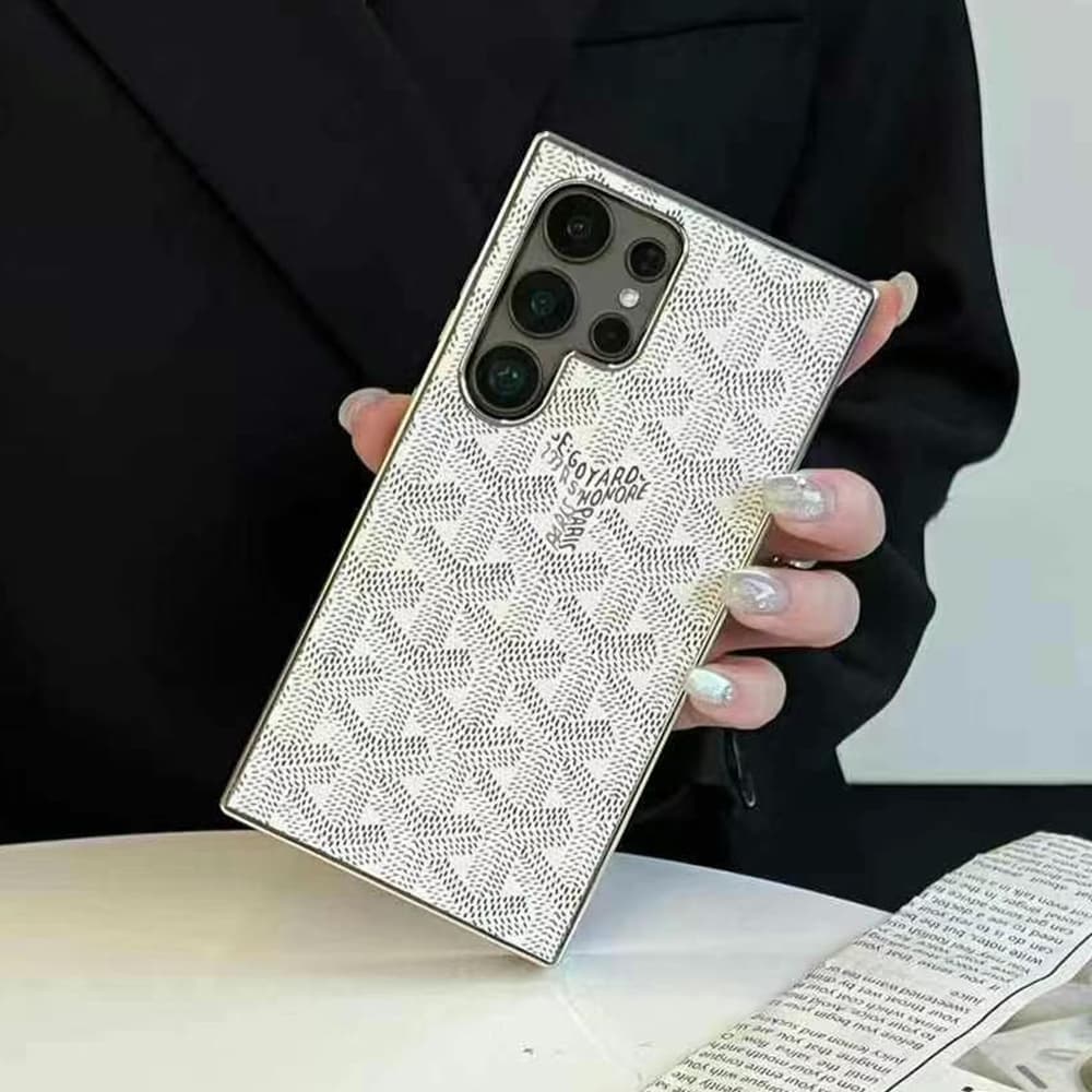 Goyard Luxury Samsung Case - Signature Y-Pattern Phone Cover for S Series Goyard Luxury Samsung Case - Signature Y-Pattern Phone Cover for S Series