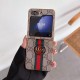 GUCCI Luxury Z Flip Case - GG Supreme with Red/Green Web & Finger Ring for Galaxy Z Flip GUCCI Luxury Z Flip Case - GG Supreme with Red/Green Web & Finger Ring for Galaxy Z Flip