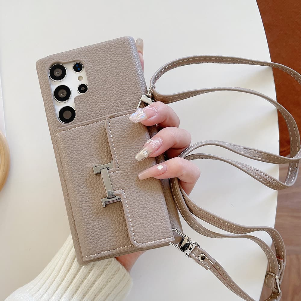 HERMÈS H Lock Designer Samsung Galaxy Case - Tri-Fold Wallet (6 Colors)
