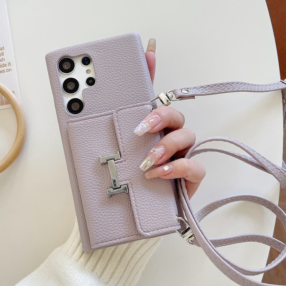 HERMÈS H Lock Designer Samsung Galaxy Case - Tri-Fold Wallet (6 Colors)