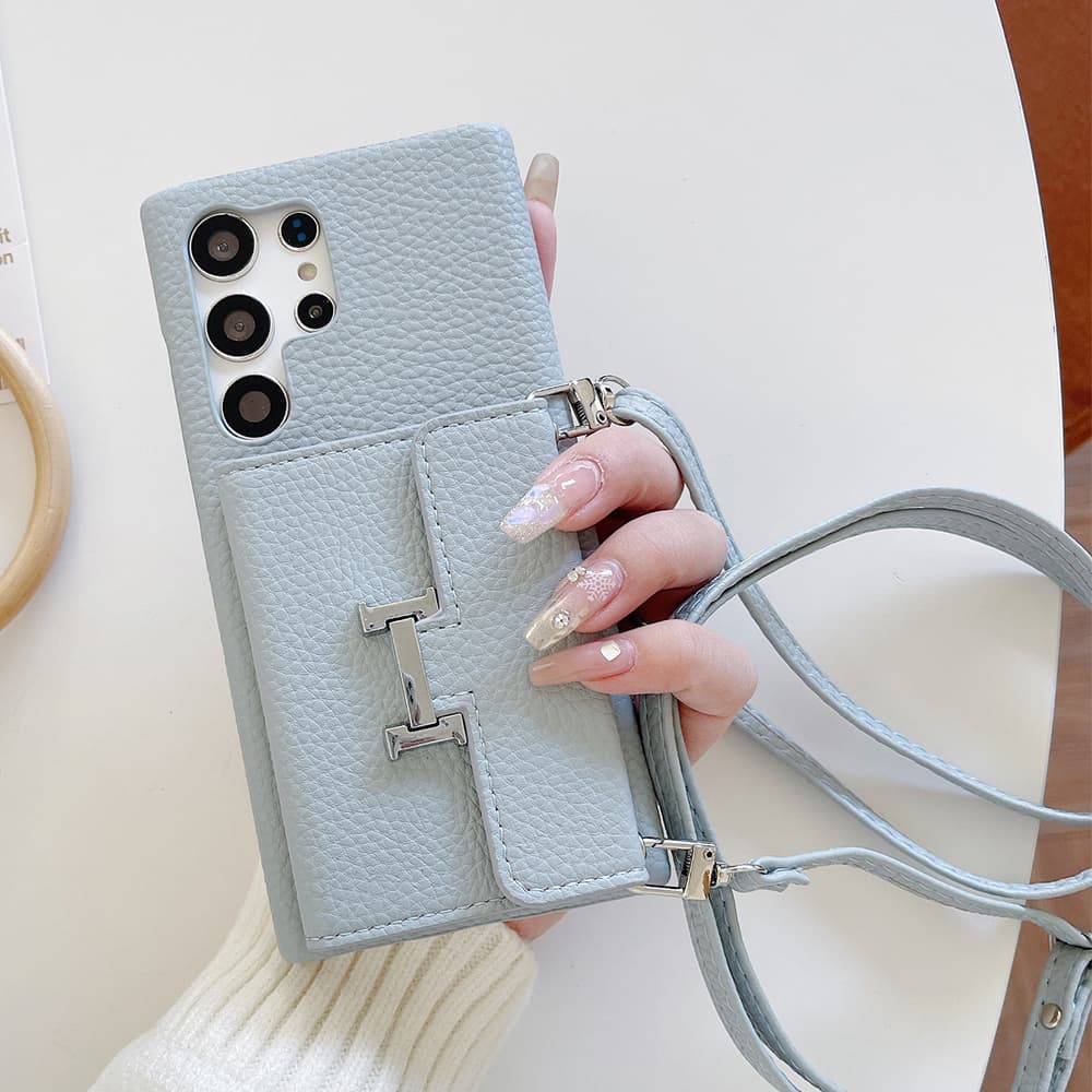 HERMÈS H Lock Designer Samsung Galaxy Case - Tri-Fold Wallet (6 Colors)