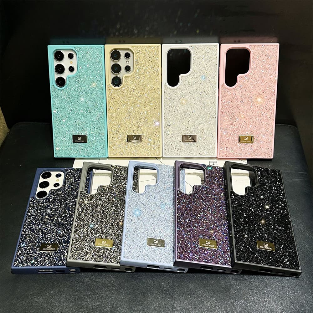 SWAROVSKI Crystal Embellished with Swan Logo Luxury Samsung Galaxy Case (9 Colors)