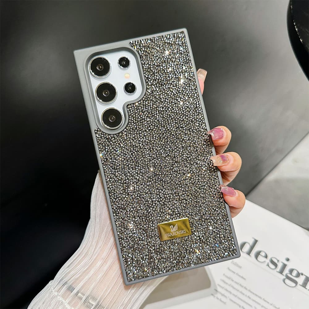 SWAROVSKI Crystal Embellished with Swan Logo Luxury Samsung Galaxy Case (9 Colors)