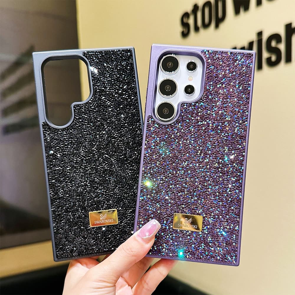 SWAROVSKI Crystal Embellished with Swan Logo Luxury Samsung Galaxy Case (9 Colors)