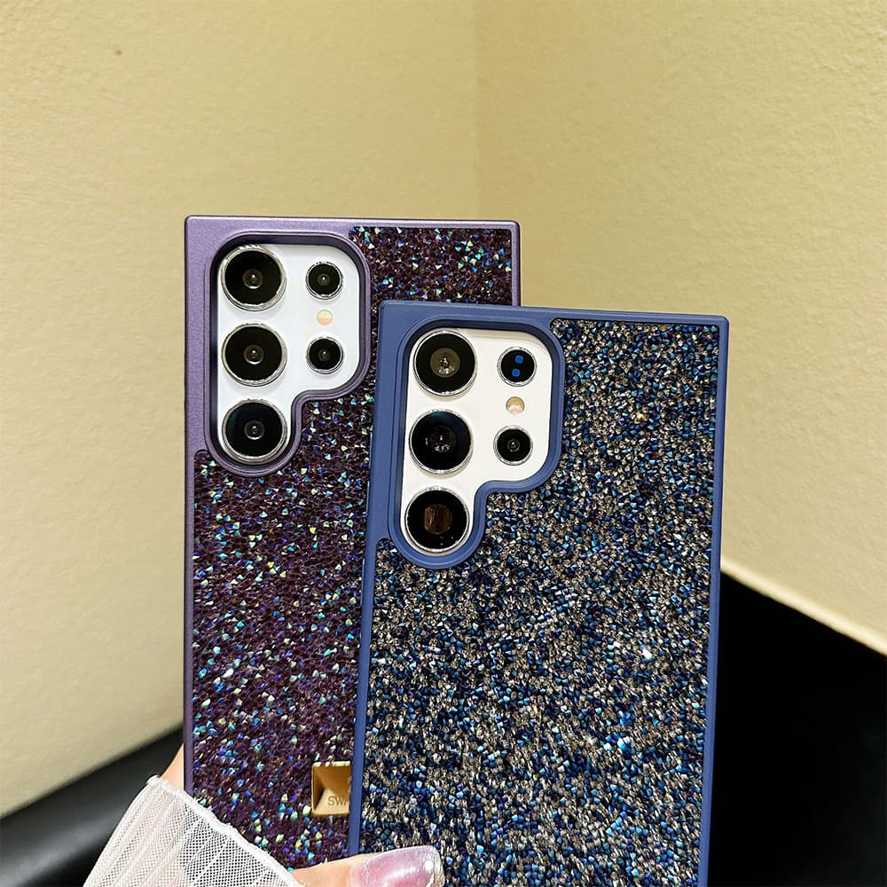 SWAROVSKI Crystal Embellished with Swan Logo Luxury Samsung Galaxy Case (9 Colors)