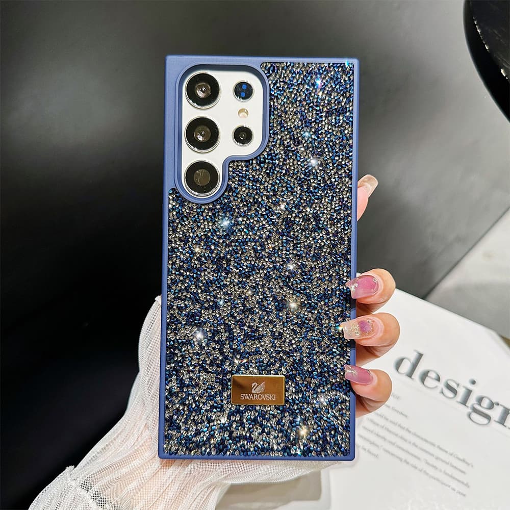 SWAROVSKI Crystal Embellished with Swan Logo Luxury Samsung Galaxy Case (9 Colors)