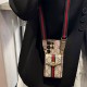 LV & Gucci Accordion Card Holder Galaxy Case Detachable Strap 