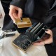 LV & Gucci Accordion Card Holder Galaxy Case with Detachable Strap