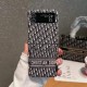 Dior Oblique Pattern with CHRISTIAN DIOR Branding Card Slot Galaxy Z Flip Case