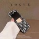 Dior Oblique Embroidery Pattern Card Slot Galaxy Z Flip Case Dior Oblique Embroidery Pattern Card Slot Galaxy Z Flip Case