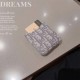 Dior Oblique Embroidery Pattern Card Slot Galaxy Z Flip Case Dior Oblique Embroidery Pattern Card Slot Galaxy Z Flip Case