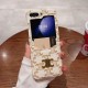 Celine Triomphe Canvas with Metal Logo & Card Slot Galaxy Z Flip Case