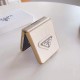 Prada Crocodile Texture with Metal Triangle Logo Galaxy Z Flip Case