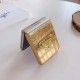 Prada Crocodile Texture with Metal Triangle Logo Galaxy Z Flip Case