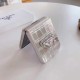 Prada Crocodile Texture with Metal Triangle Logo Galaxy Z Flip Case
