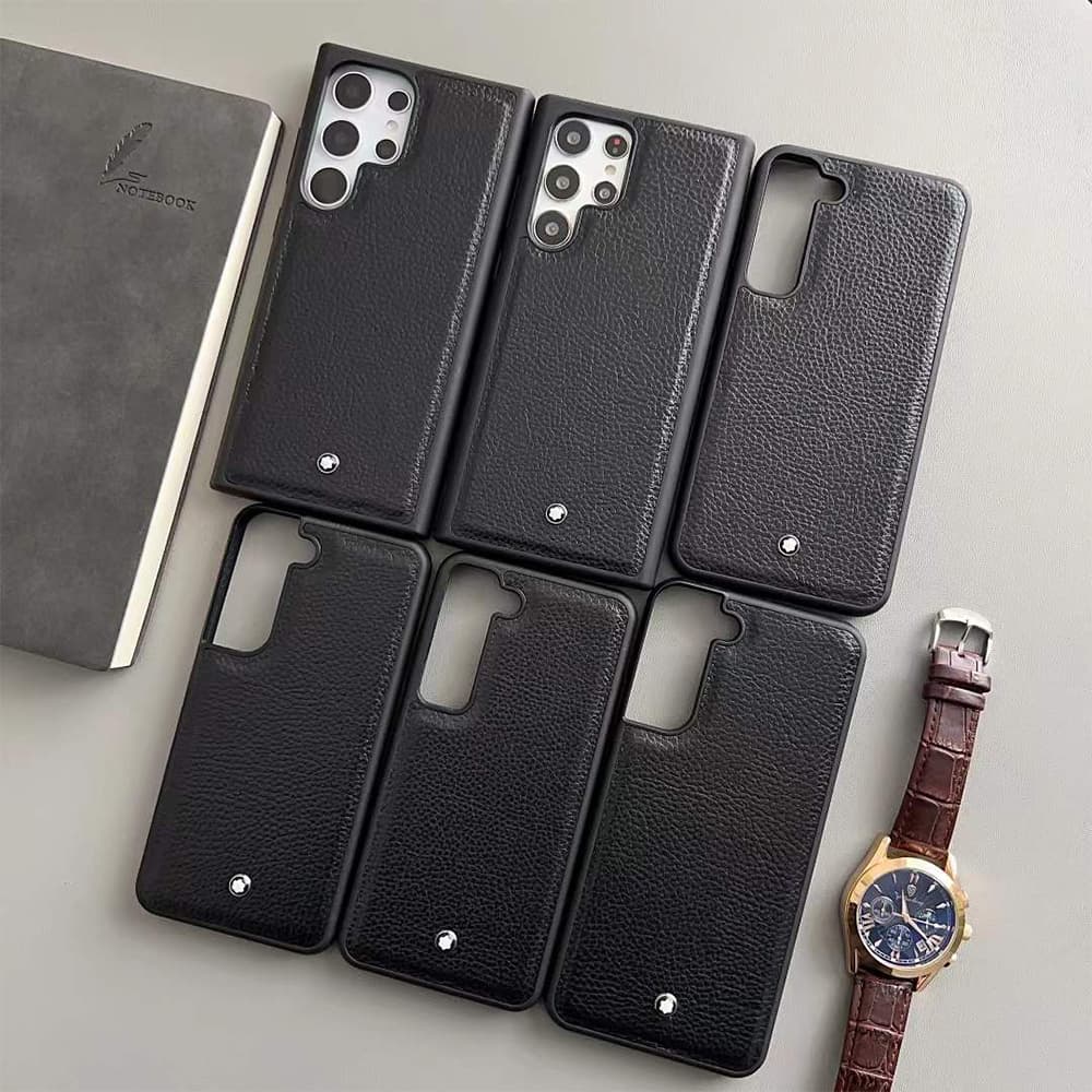 Montblanc Star Logo & Leather Texture Samsung Galaxy Case