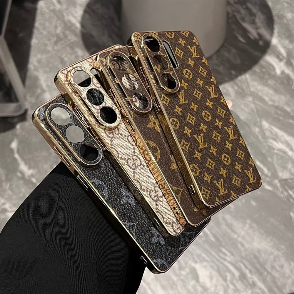 LV & Gucci Gold Plated Frame Samsung Galaxy S Series Case