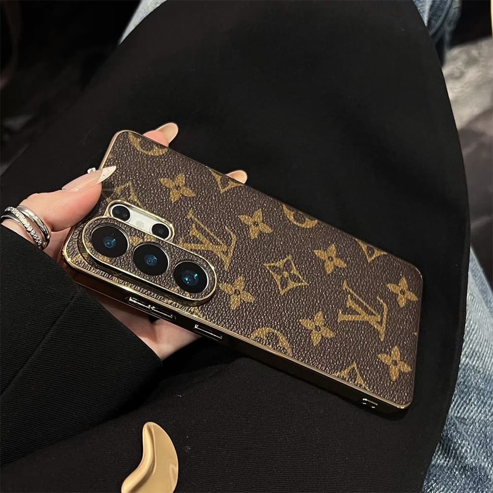 LV & Gucci Gold Plated Frame Samsung Galaxy S Series Case