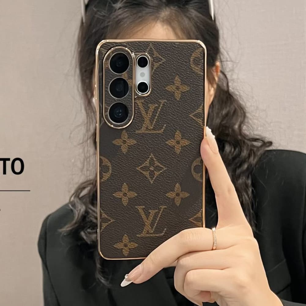 LV & Gucci Gold Plated Frame Samsung Galaxy S Series Case
