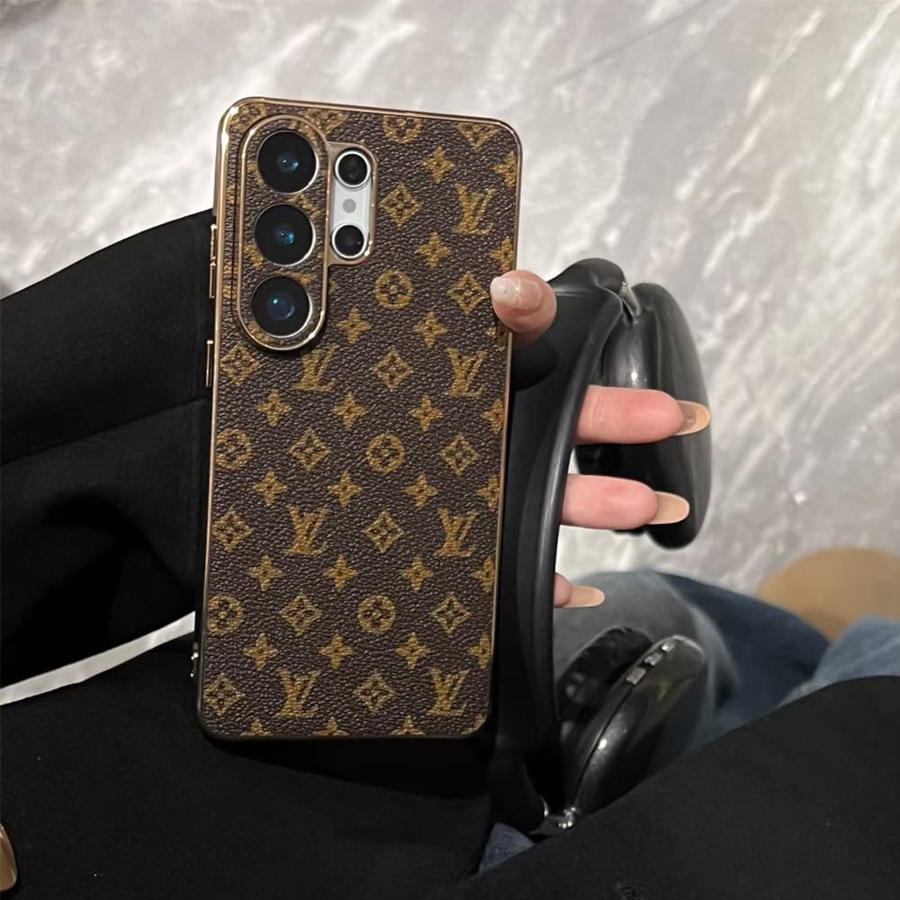 LV & Gucci Gold Plated Frame Samsung Galaxy S Series Case