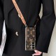 LV Card Holder & Crossbody Strap Samsung Galaxy Z Fold Case - Monogram Pattern